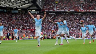 Haaland celebrates derby winner
