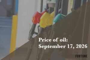 Brent crude price drop