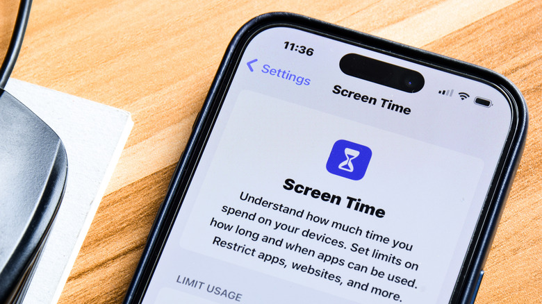 Apple Screen Time controls