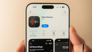 Voice Memos recording studio