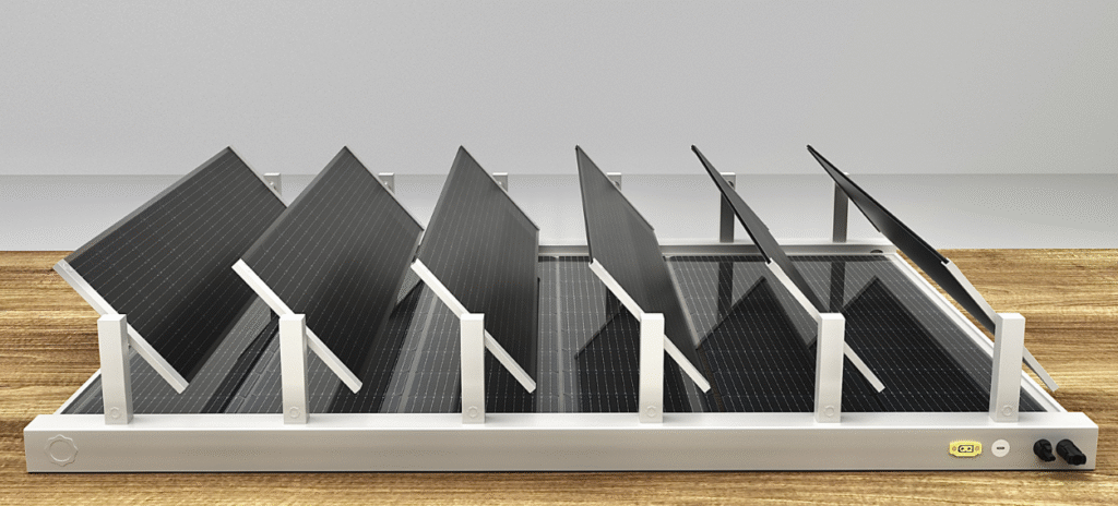 Double-Layer Tracked Solar Panel Prototype