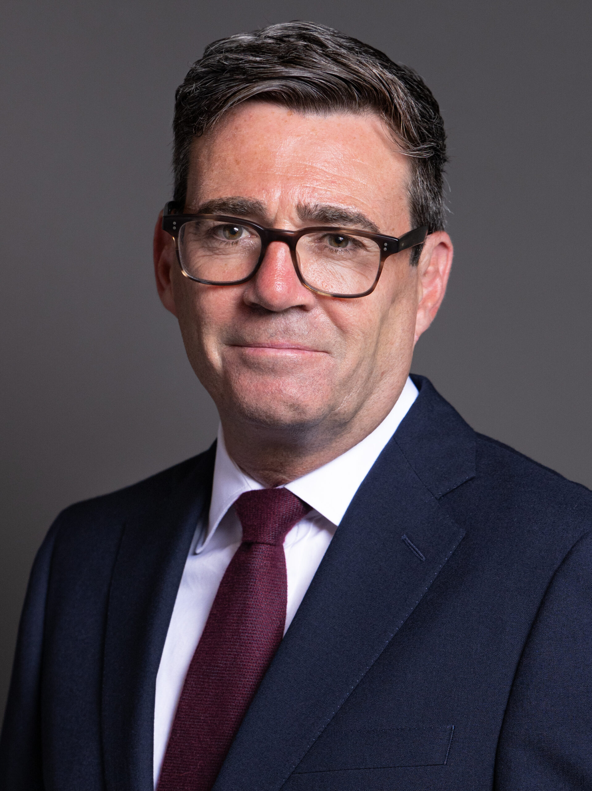 Official 2026 portrait of Prime Minister Andy Burnham