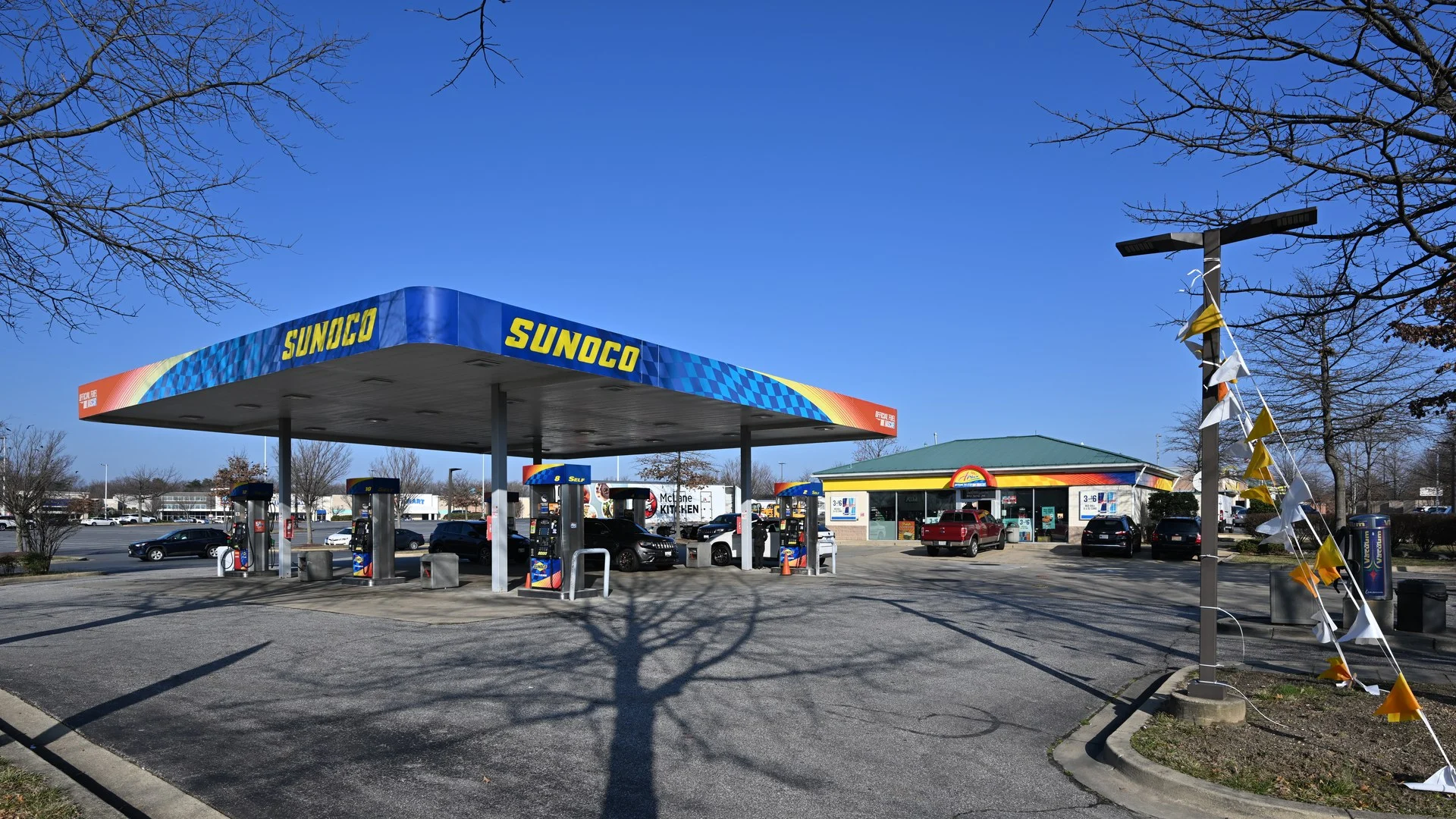 Sunoco gas station at Orchard Center, Calverton, Maryland