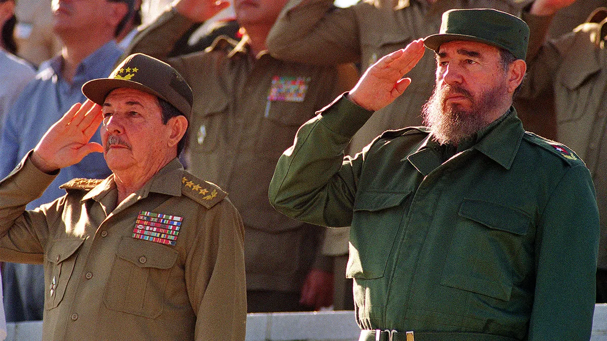 Fidel and Raul Castro