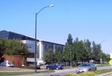 South side of the Googleplex building in Mountain View, California