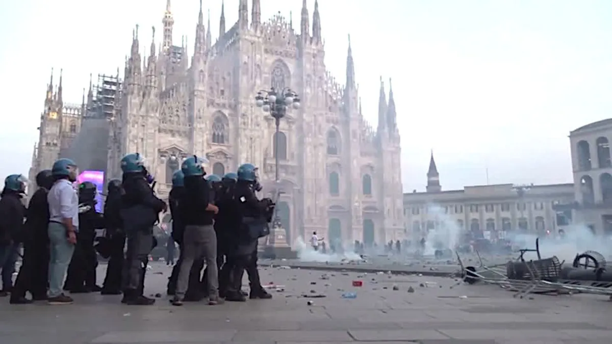 Milan clashes