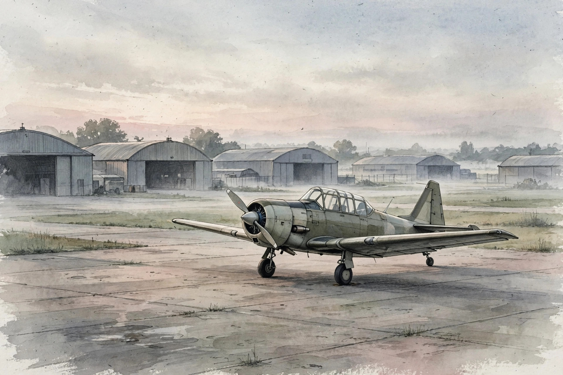 Two trainer aircraft in formation over green hills