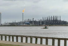 Cheniere Sabine Pass LNG terminal in Cameron Parish, Louisiana
