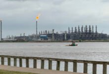 Cheniere Sabine Pass LNG terminal in Cameron Parish, Louisiana