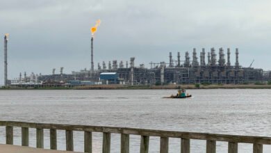 Cheniere Sabine Pass LNG terminal in Cameron Parish, Louisiana
