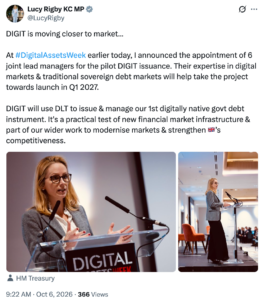 UK Digital Gilt Pilot
