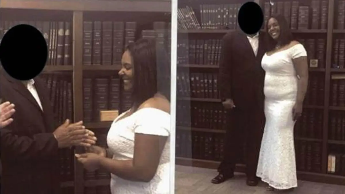 Jessica Tavares, an alleged co-conspirator, marrying an illegal immigrant from Brazil in May 2018.