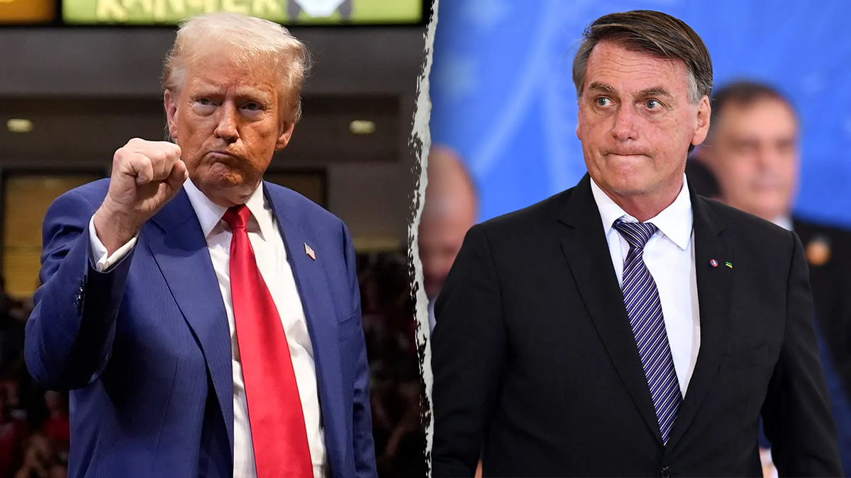 U.S. President Donald Trump and former Brazilian President Jair Bolsonaro.
